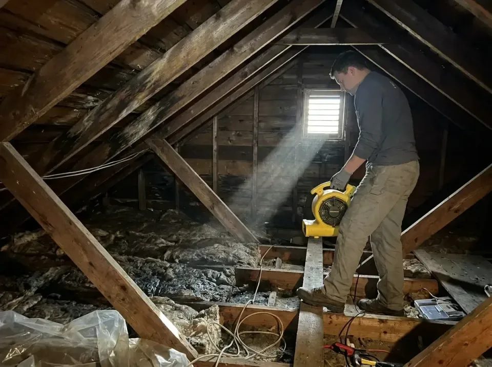 attic-water-damage-drying-proc-007 — frequently asked questions, Emergency Water Extraction & 24/7 Flood Response in Conyers…